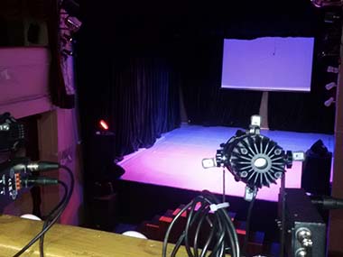 Lumi&egrave;re ellipso&iuml;dale LED pour petit th&eacute;&acirc;tre