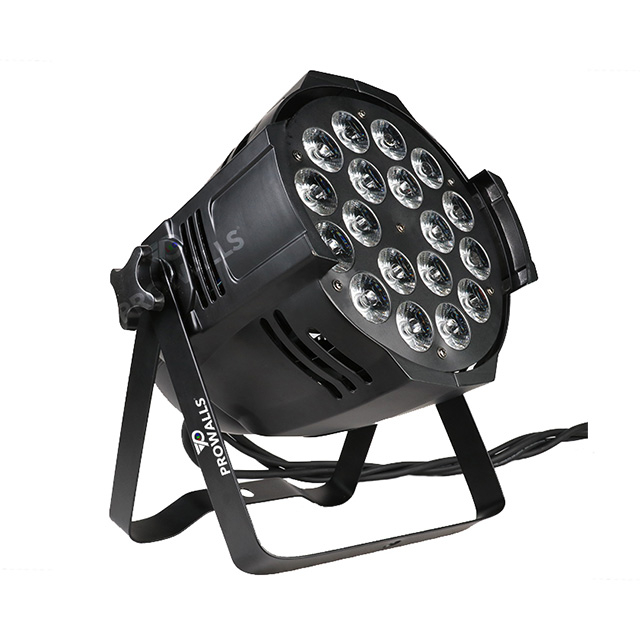 무대용 실내 RGBWA-UV 18 LED 파 조명 